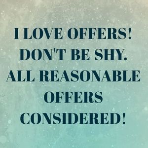 All reasonable offers will be considered.